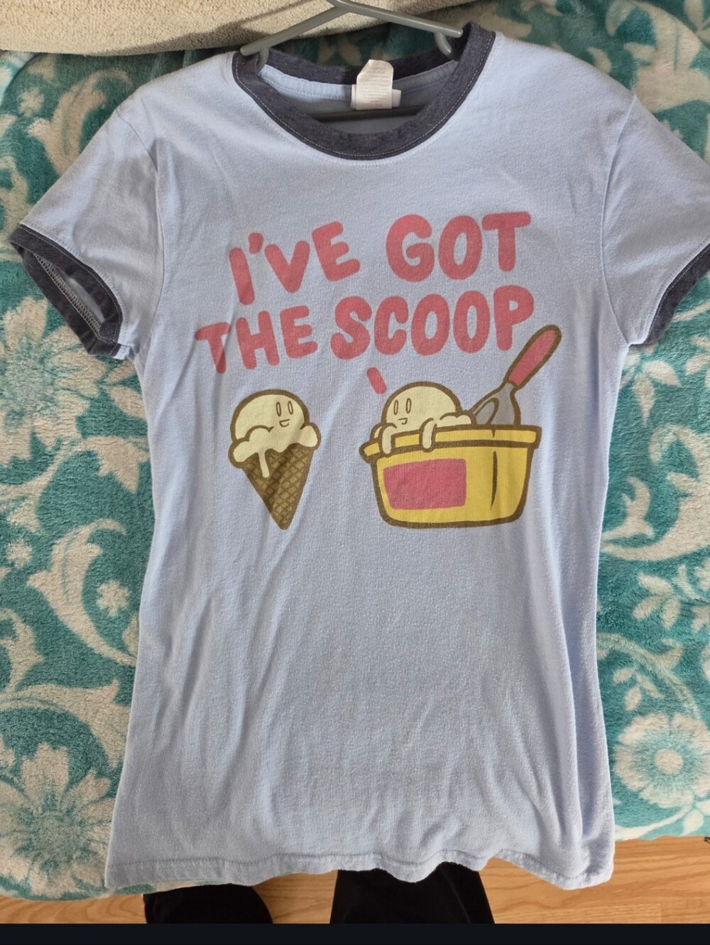 Kids Light Blue 'I've Got The Scoop' Ice Cream Graphic Tee